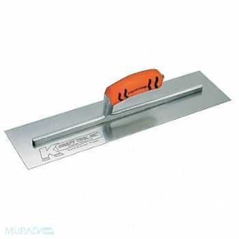 KRAFT TOOL Concrete Trowel Square 4 x 18 in Steel, 43Y448