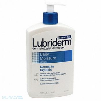 LUBRIDERM Hand and Body Lotion Bottle 16 oz PK12, 43Y799