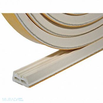 FROST KING H3960 Weatherseal 10 ft White EPDM, 43Y827