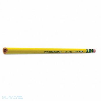 TICONDEROGA Pencil #2 Triangular PK12, 43YJ55