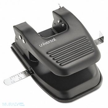 UNIVERSAL Punch 2-Hole Black, 43YK51