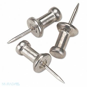 GEM Push Pins 3/8 Aluminum PK100, 43YK53