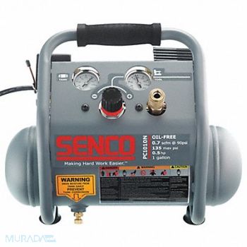 SENCO Finish/Trim Air Compressor 1 gal 1/2 HP, 43YN52