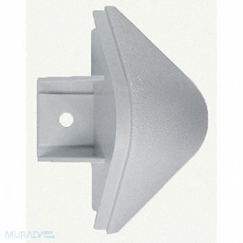 PAWLING CORP End Cap Silver-Gray 4-1/8In, 43Z994