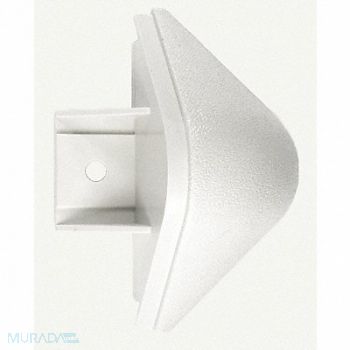 PAWLING CORP End Cap Linen White 4-1/8In, 43Z996