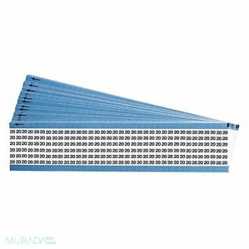 BRADY Wire Markers Legend 12 Black/White PK25, 43ZD37