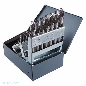 CLEVELAND Screw Machine Drill Bit Set 29pc HSS, 440A12
