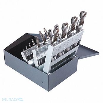 CLEVELAND Screw Machine Drill Bit Set 15pc HSS, 440A14