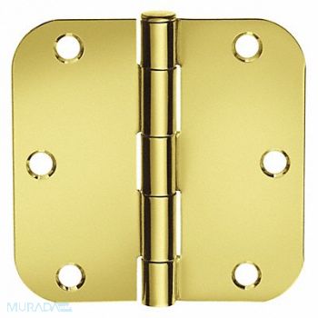 MCKINNEY Butt Hinge Screw-On Bright Brass, 443L95