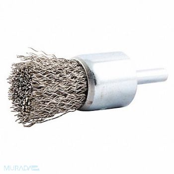 GRAINGER APPROVED End Brush Shank 1/4 Wire 0.012 Dia, 443M37