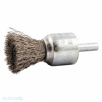GRAINGER APPROVED End Brush Shank 1/4 Wire 0.008 Dia, 443M76