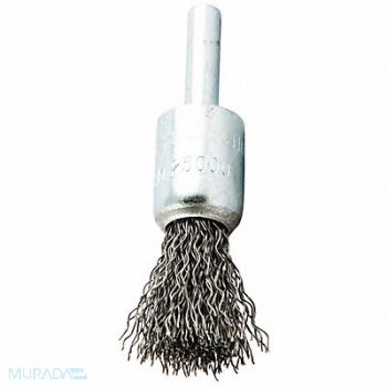 GRAINGER APPROVED End Brush Shank 1/4 Wire 0.014 Dia, 443N18