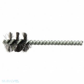 GRAINGER APPROVED Tube Brush 0.006 Dia Wire Steel, 443N38