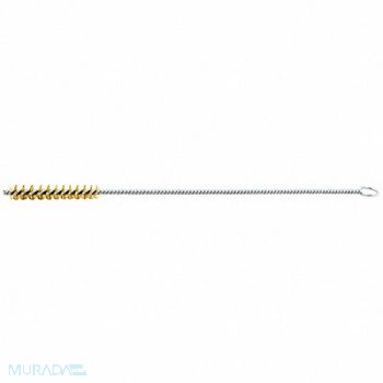 GRAINGER APPROVED Tube Brush 0.004 Dia Wire Brass, 443N49