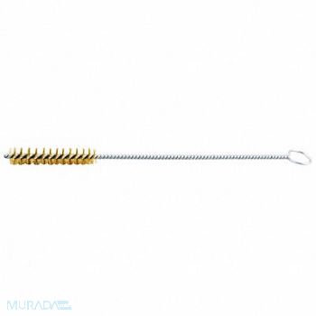 GRAINGER APPROVED Tube Brush 0.004 Dia Wire Brass, 443N74