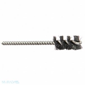 GRAINGER APPROVED Tube Brush 0.006 Dia Wire Steel, 443N87