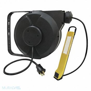 LUMAPRO Cord Reel w/Lamp LED 50ft 14AWG 120VAC, 443P50