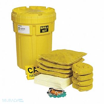 SPILLTECH Spill Kit Drum Chemical/Hazmat 30 H, 443U47