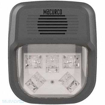 MACURCO Horn Strobe Alarm 4-3/4 L 2 W LED, 443V37