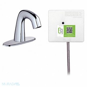 Mid Arc Chrome Chicago Faucets EQ Curved, 443V79