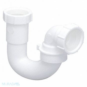 GRAINGER APPROVED Sink Trap Wht Drain Threaded Connection, 444J41