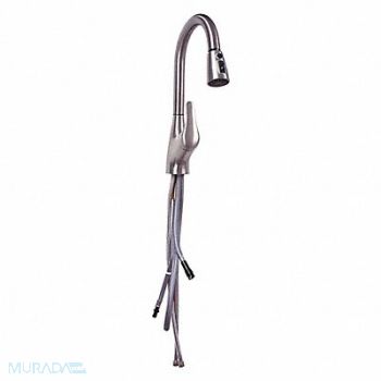 Gooseneck Pull Out Brushed Nickel EZ-FLO, 444J91