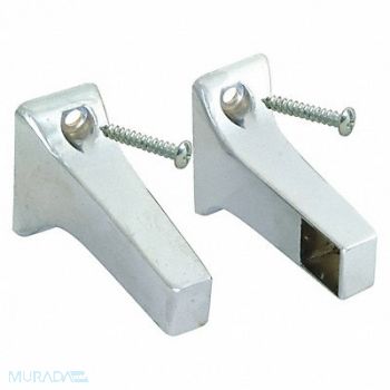 GRAINGER APPROVED Towel Bar Brackets Metal 3/4 in H, 444K94