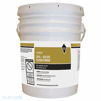 TOUGH GUY Floor Finish High Gloss 5 gal Bucket, 444N55