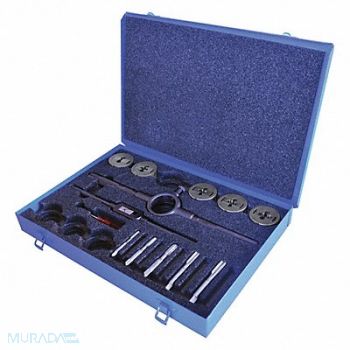 GREENFIELD THREADING Tap/Die Set 13pc UNC, 445M58