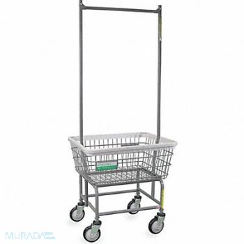 R B WIRE PRODUCTS INC. Wire Laundry Cart 600 lb Ld Cap. Gray, 445V83