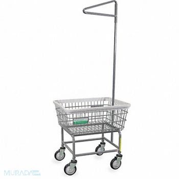 R B WIRE PRODUCTS INC. Wire Laundry Cart 600 lb Ld Cap. Gray, 445V84