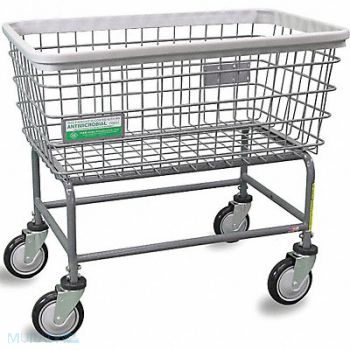 R B WIRE PRODUCTS INC. Wire Laundry Cart 600 lb Ld Cap. Gray, 445V85