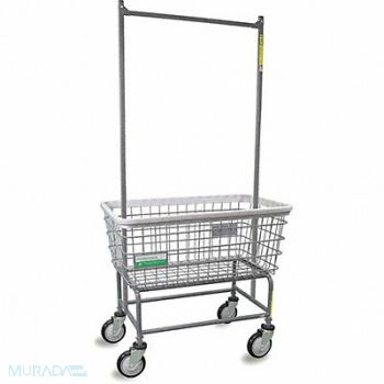 R B WIRE PRODUCTS INC. Wire Laundry Cart 600 lb Ld Cap. Gray, 445V86