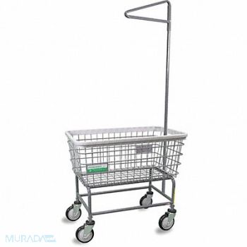 R B WIRE PRODUCTS INC. Wire Laundry Cart 600 lb Ld Cap. Gray, 445V87
