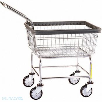 R B WIRE PRODUCTS INC. Wire Laundry Cart 600 lb Ld Cap. Silver, 445V91