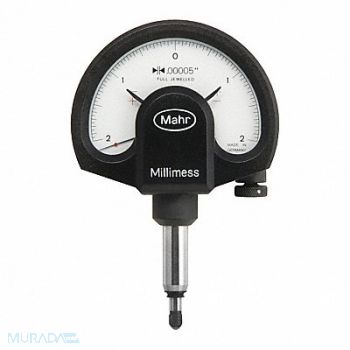 MAHR Dial Indicator 0.0005 Graduations White, 446D97