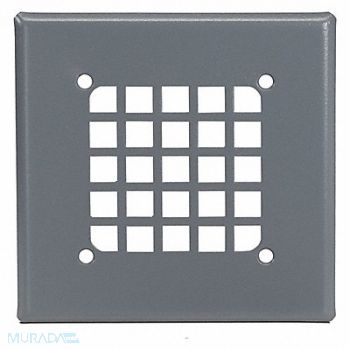 FEDERAL SIGNAL Flush Grille Cover 6 W 1/8 D 6 H, 447D99