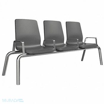 CORTECH Structured Seating 3 Seats Black, 447K75