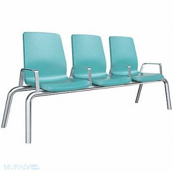 CORTECH Structured Seating 3 Seats Blue Gray, 447K81