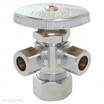 GRAINGER APPROVED Supply Stop 2-Way 5/8 Inlet Celcon Stem, 447N25