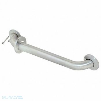 GRAINGER APPROVED Grab Bar SS Unfinished 24 in L, 447N91