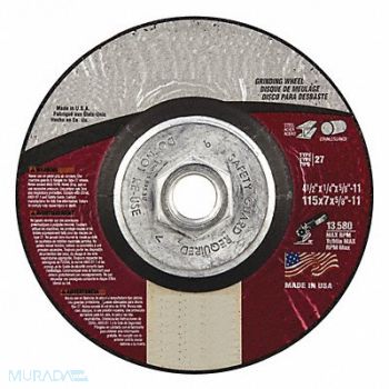 GRAINGER APPROVED Depressed Center Wheels 4-1/2 dia., 447R36