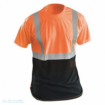 OCCUNOMIX J6321 Short Sleeve T-Shirt 5XL ANSI Class 2, 448J67