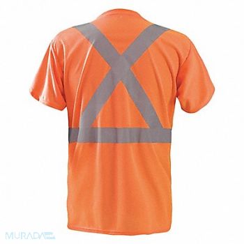 OCCUNOMIX J6328 Short Sleeve T-Shirt 4XL ANSI Class 2, 448K31