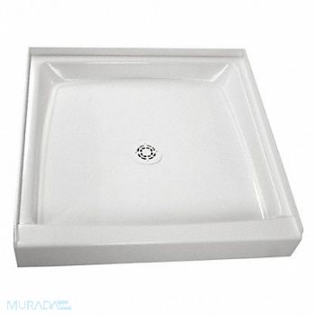 FIAT PRODUCTS Shower Floor Square 36 in x 36 in White, 448P02