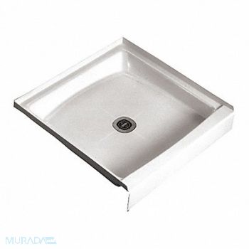 FIAT PRODUCTS Shower Floor Square 42 in x 42 in White, 448P04