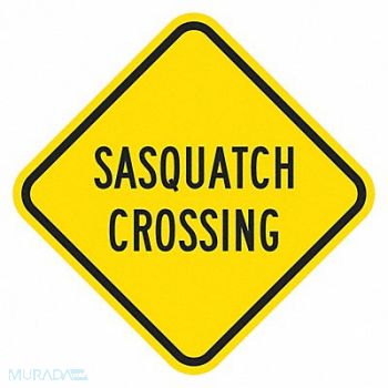 LYLE Sasquatch Crossing Traffic Sign 12 x12, 448T09