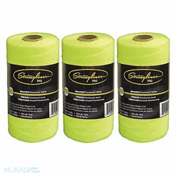 STRINGLINER Masons Line Braided 1000 ft L PK3, 449U39