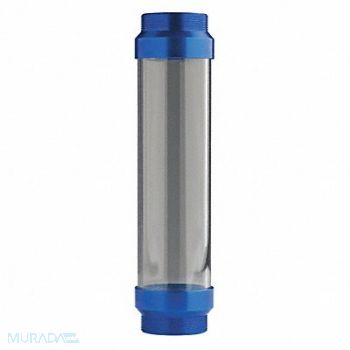 GRAINGER APPROVED Clear Tube Grease Gun Barrel Blue Ends, 44C482