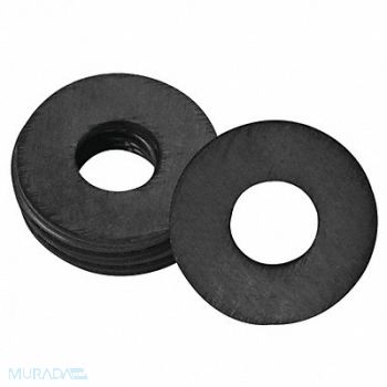 GRAINGER APPROVED Grease Fitting Washer 1/4 in Black PK25, 44C504